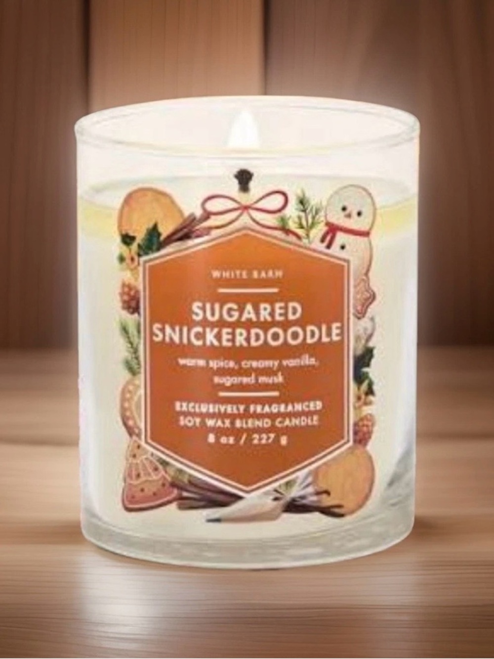 Bath & Body Works Single Wick Candle- Sugared Snickerdoodle (8oz)